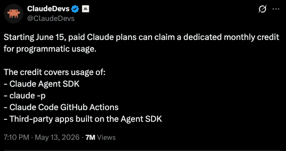 claude code X post
